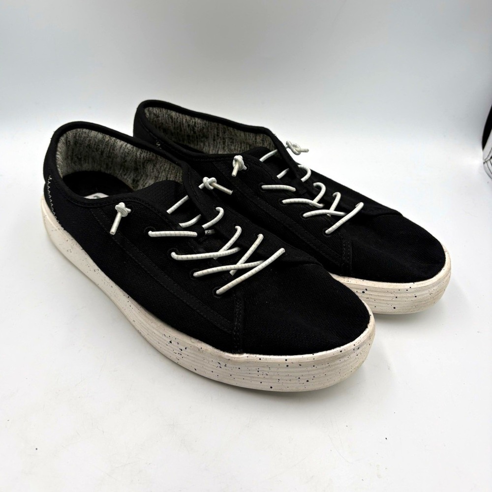 HEYDUDE Cody M Sport Mesh Black White Lace-Up Sneaker Mens 10 40391-001
